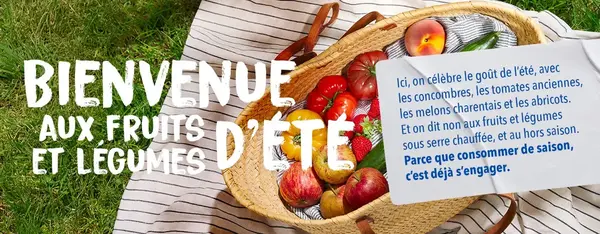 Bienvenue aux fruits et légumes d'été : melon charentais, tomates anciennes, concombre et abricot ! Bienvenue aux fruits et légumes d'été : melon charentais, tomates anciennes, concombre et abricot !